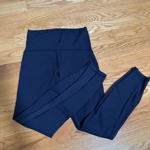 Navy Lululemon Train Times leggings 7/8 length